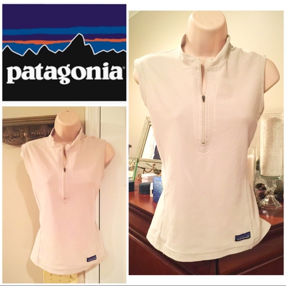Patagonia Tops - Patagonia women's dry sport sleeveless half zip